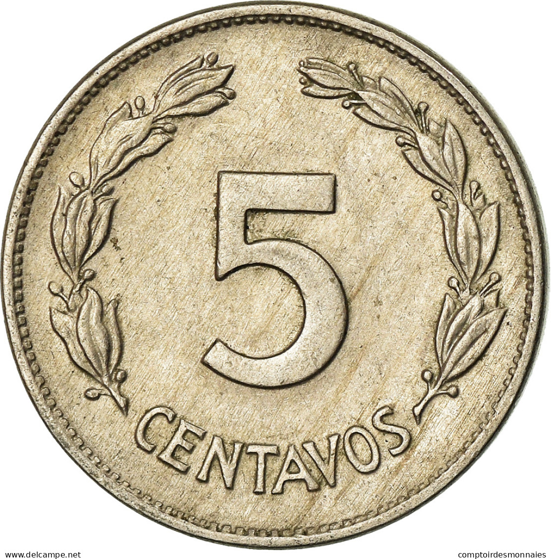 Monnaie, Équateur, 5 Centavos, Cinco, 1946, TTB, Copper-nickel, KM:75b - Ecuador