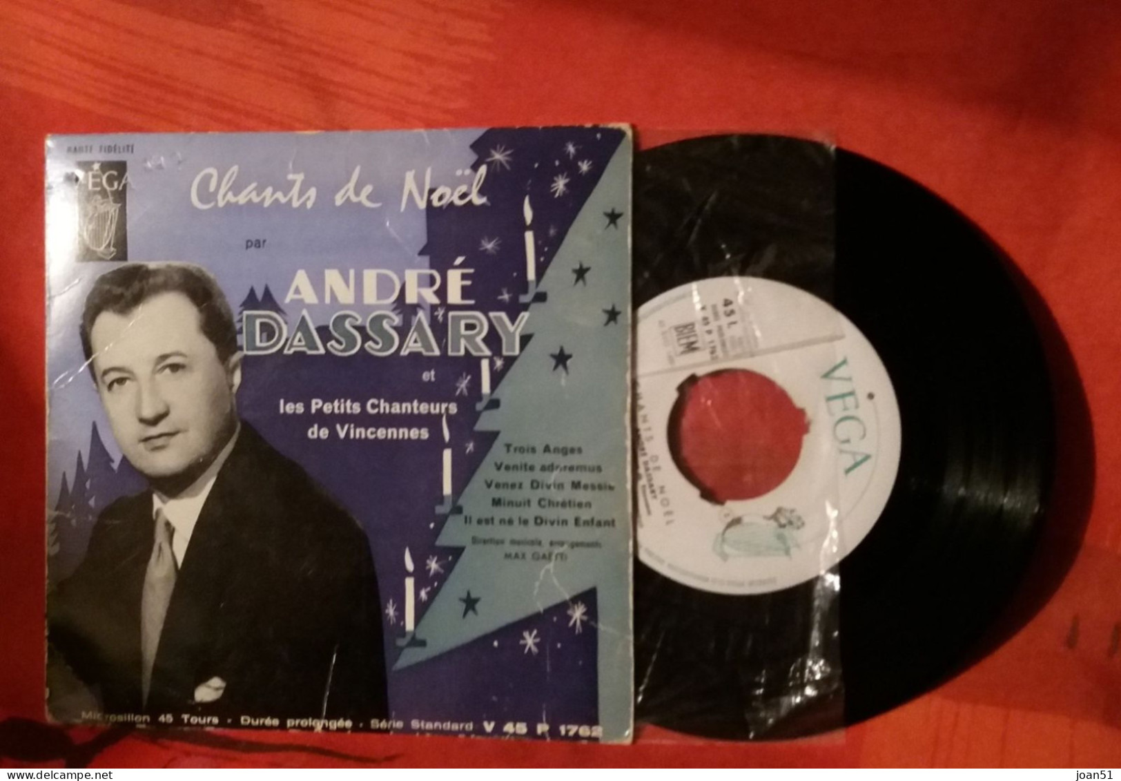 D3  CHANTS DE NOEL ANDRE DASSARY ET LES PETITS CHANTEURS DE VINCENNES MINUIT CHRETIEN - Kerstmuziek