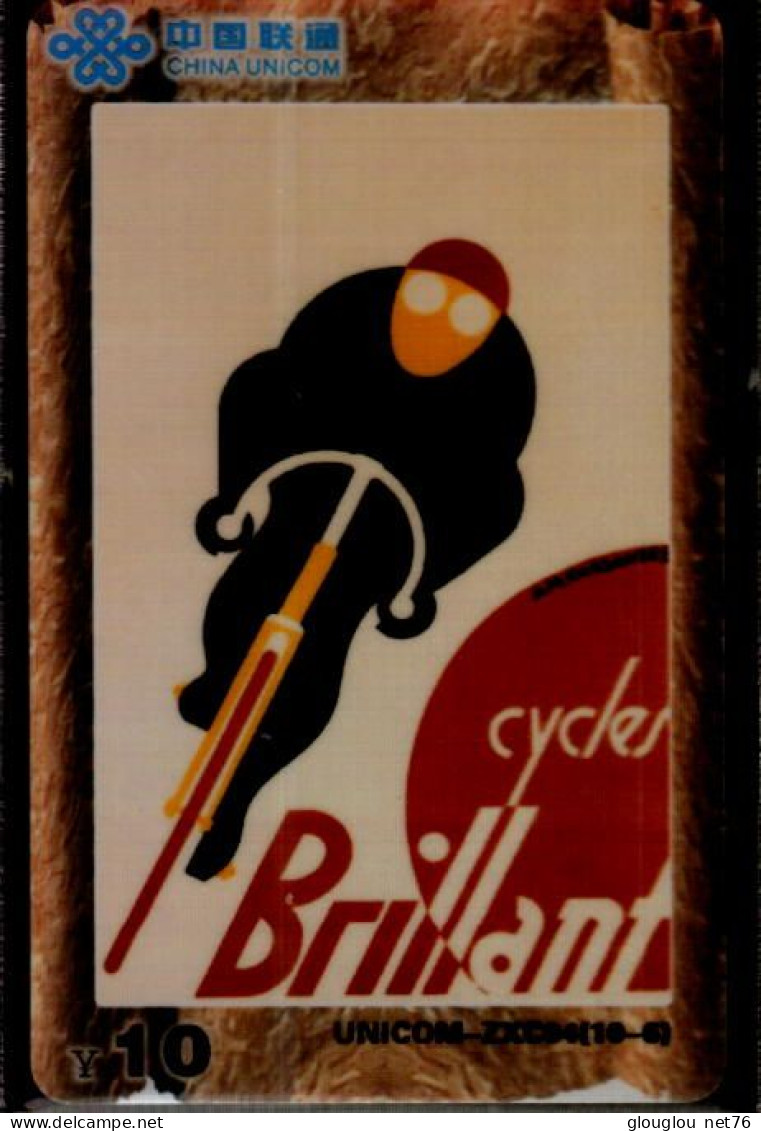 TELECARTE....PUB CYCLES BRILLANT - Advertising