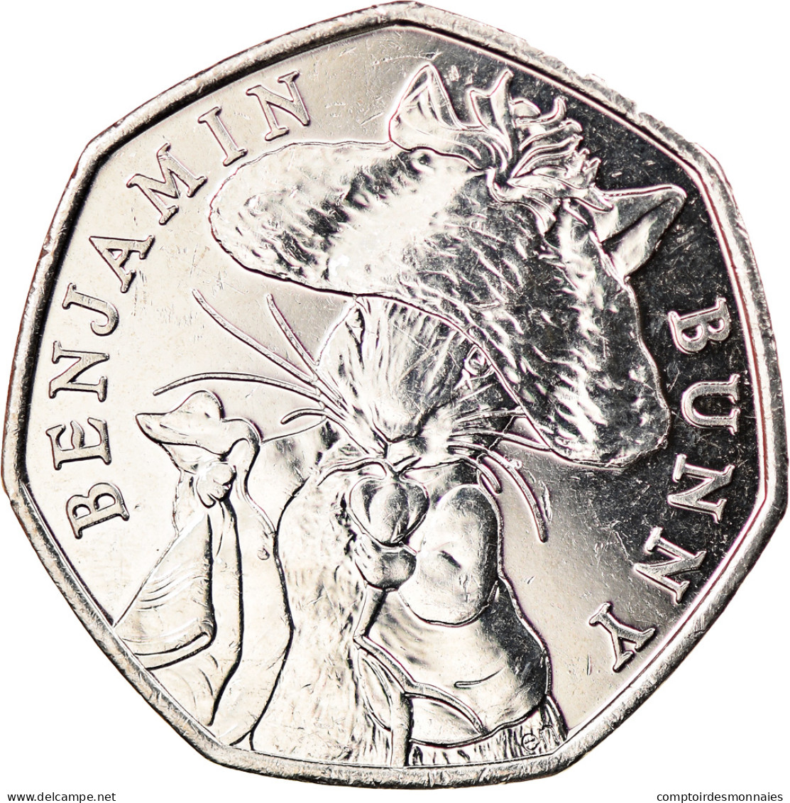 Monnaie, Gibraltar, 50 Pence, 2017, Benjamin Bunny, SPL, Copper-nickel - Gibilterra
