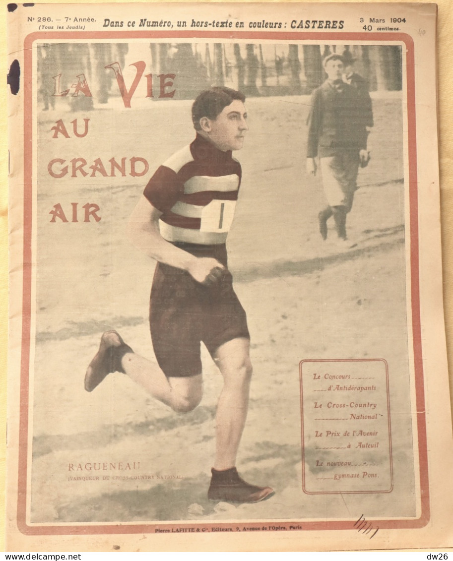 Journal: La Vie Au Grand Air, 3 Mars 1904 (N° 286) Ragueneau Au Cross-Country, Walthour, Stayer Américain, Escrime... - Other & Unclassified