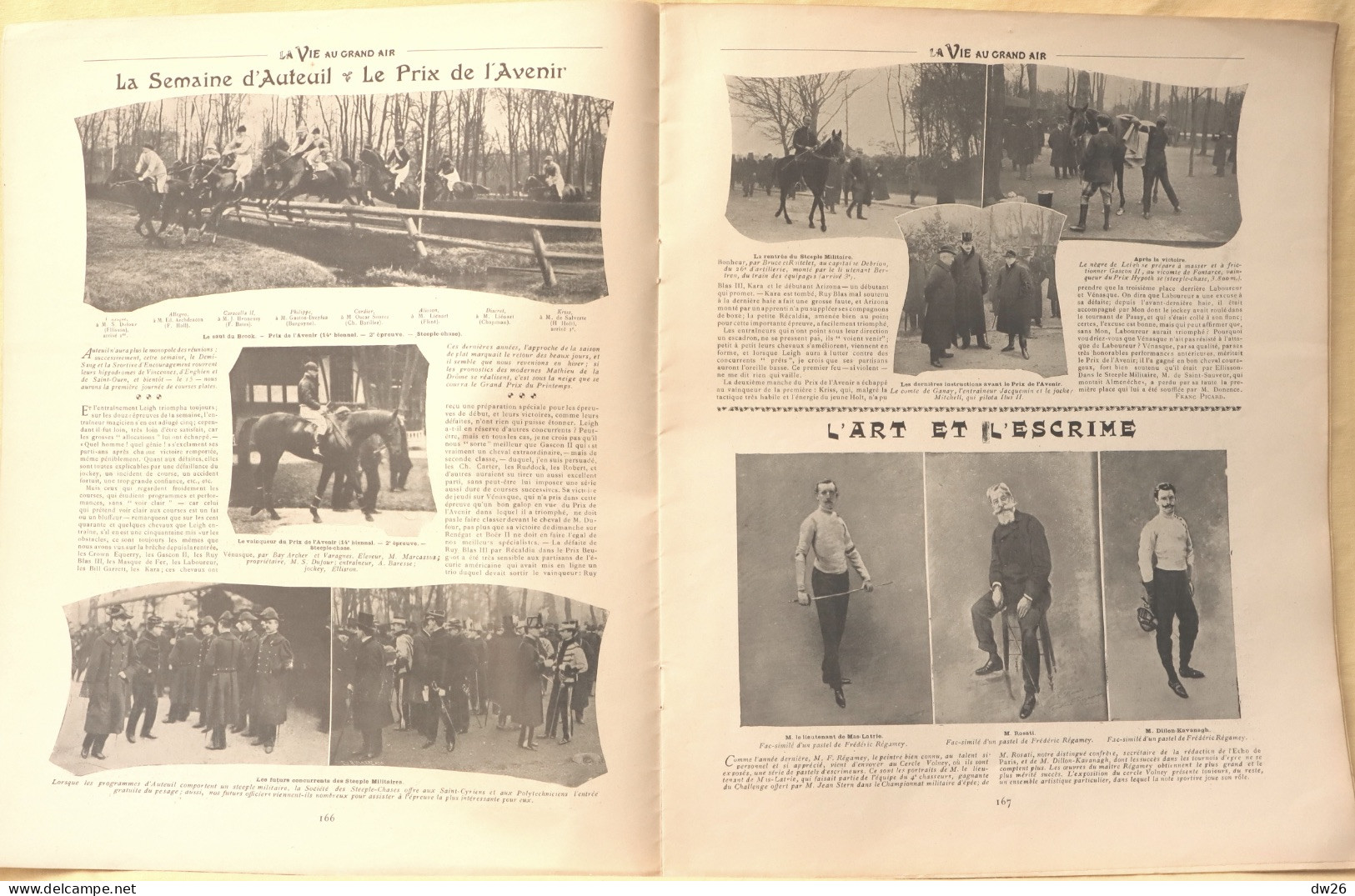 Journal: La Vie Au Grand Air, 3 Mars 1904 (N° 286) Ragueneau Au Cross-Country, Walthour, Stayer Américain, Escrime... - Other & Unclassified