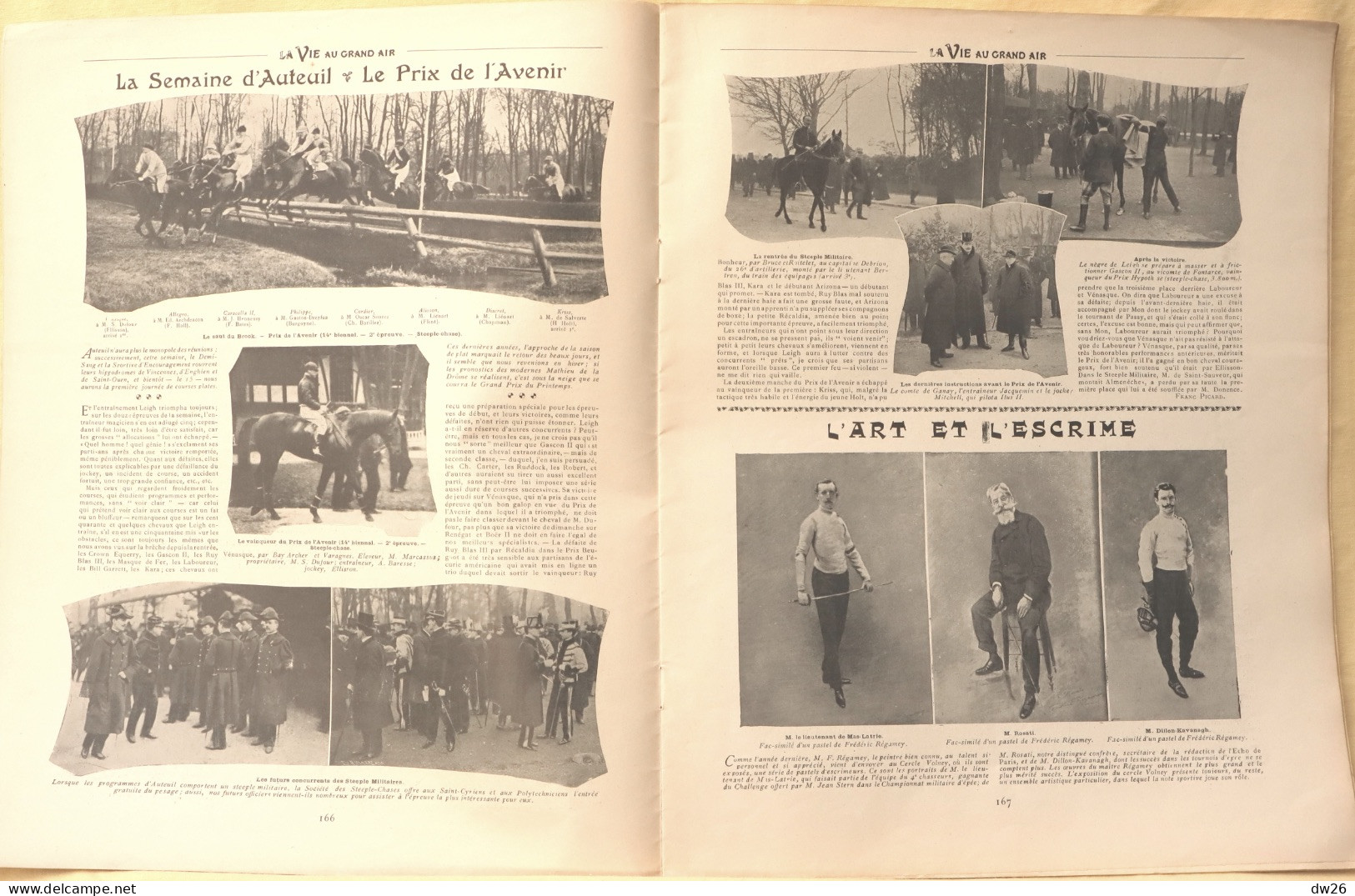 Journal: La Vie Au Grand Air, 3 Mars 1904 (N° 286) Ragueneau Au Cross-Country, Walthour, Stayer Américain, Escrime... - Sonstige & Ohne Zuordnung