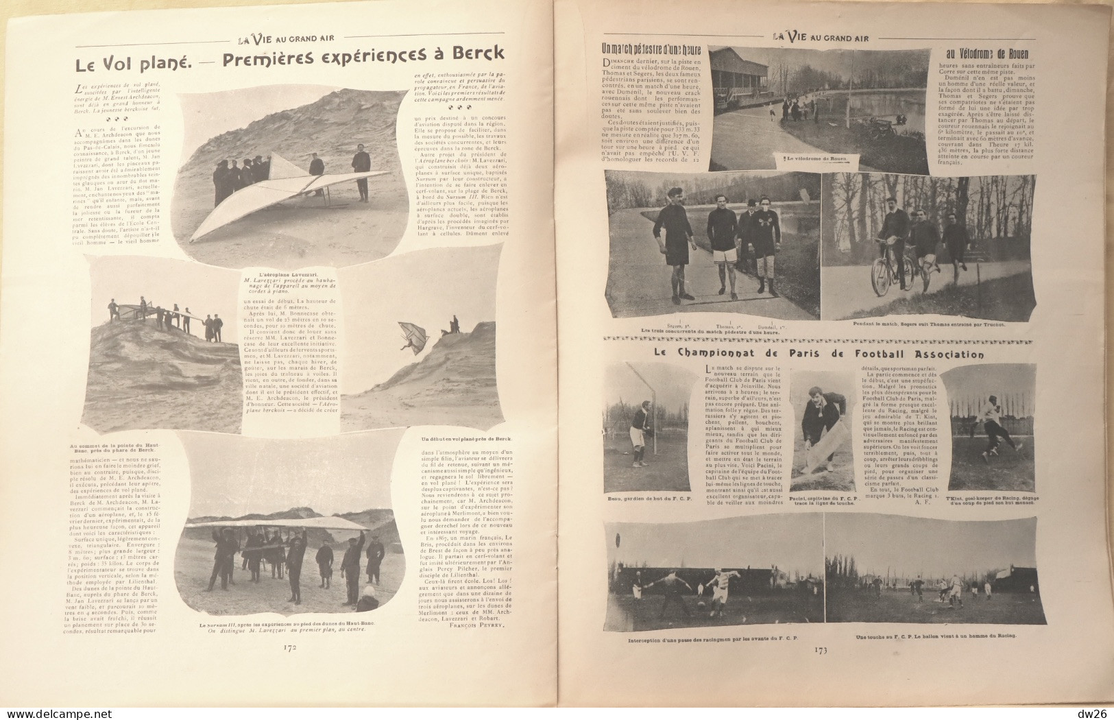 Journal: La Vie Au Grand Air, 3 Mars 1904 (N° 286) Ragueneau Au Cross-Country, Walthour, Stayer Américain, Escrime... - Other & Unclassified