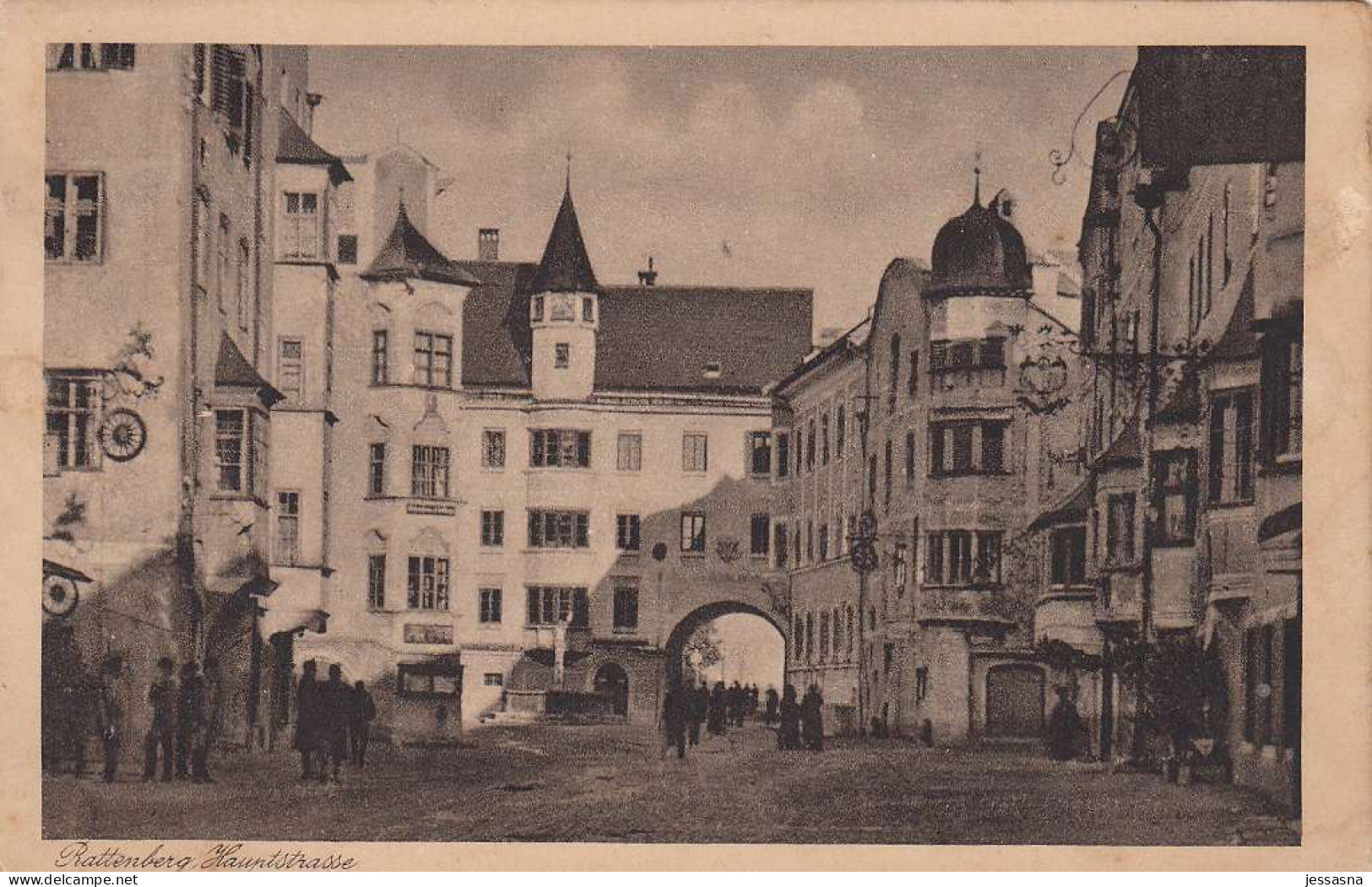 AK - Tirol - Rattenberg - Menschen In Der Hauptstrasse - 1918 - Rattenberg