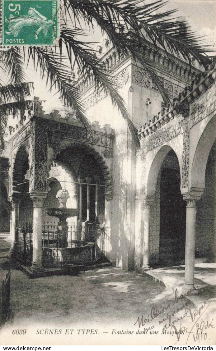 ALGERIE - Scènes Et Types - Fontaine Dans Une Mosquée - Carte Postale Ancienne - Scene & Tipi