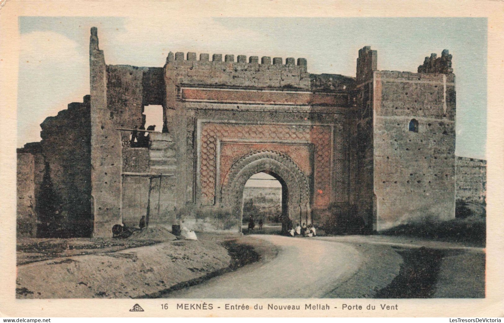 MAROC - Meknès - Entrée Du Nouveau Mellah - Porte Du Vent - Colorisé - Carte Postale Ancienne - Meknes