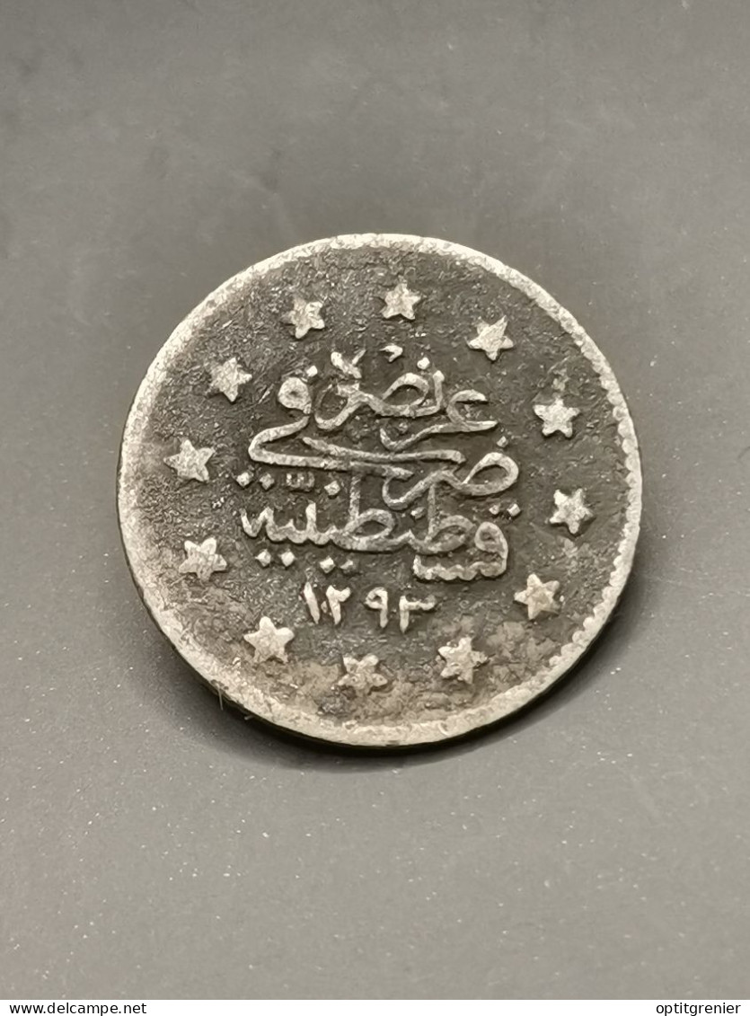 2 Kuruş 1887 1293 Abdul Hamid II ARGENT EMPIRE OTTOMAN / SILVER - Turquie