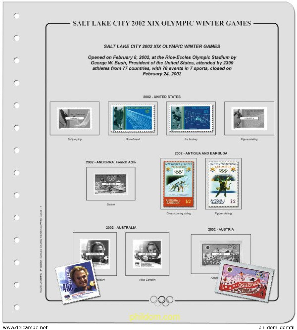 Suplemento Olimpiadas De Invierno 19/21 Olim.Salt Lake City 2002 A Vancouver 2010. Tomo 1 Montado - Ete 1896: Athènes