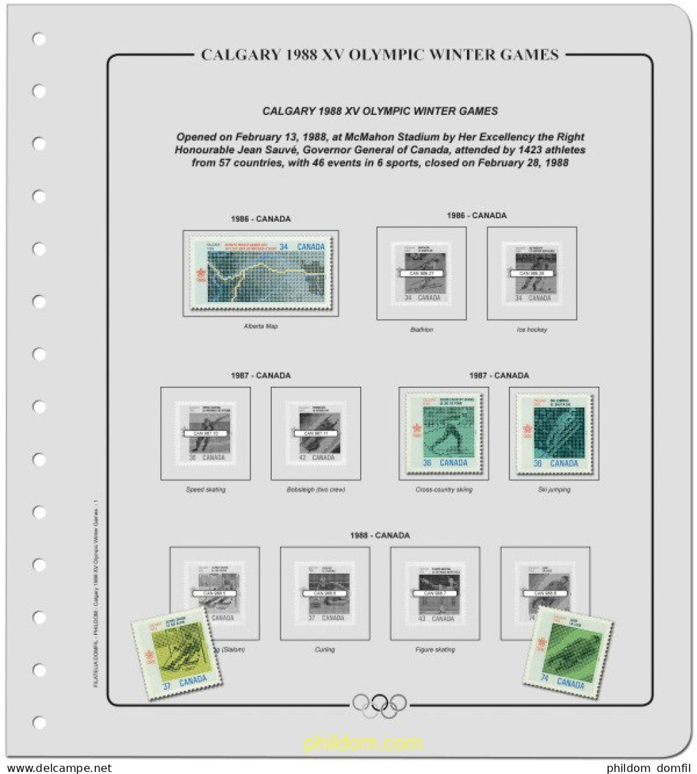 Suplemento Olimpiadas De Invierno 15 Calgary 1988. Tomo 1 Montado - Sommer 1900: Paris