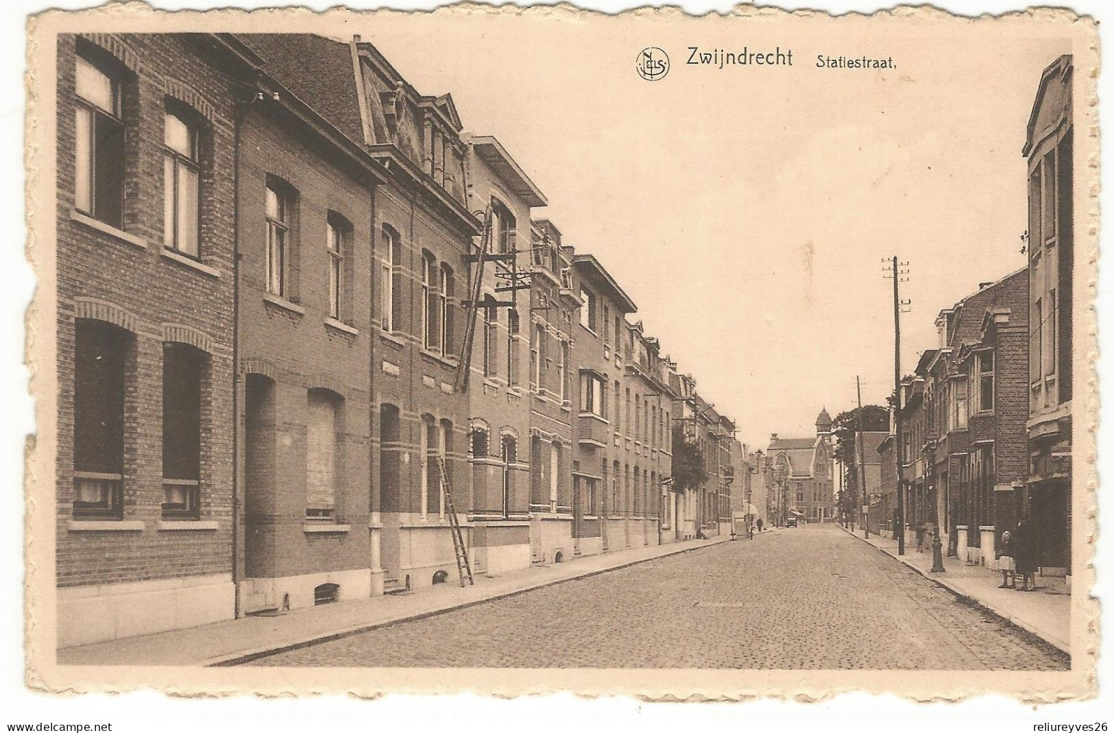 CPA, Belgique , Zwijndrecht  Statiestraat , Ed. Thill - Zwijndrecht