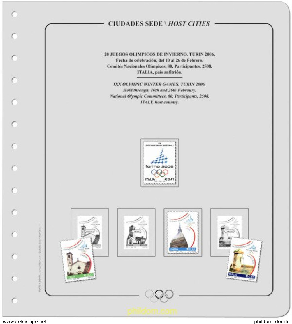 Suplemento Sedes Olimpicas Invierno - 1ª Olimpiada Chamonix1924 / 20ª Olimpiada Turin 2010. Sin Montado - Summer 1896: Athens