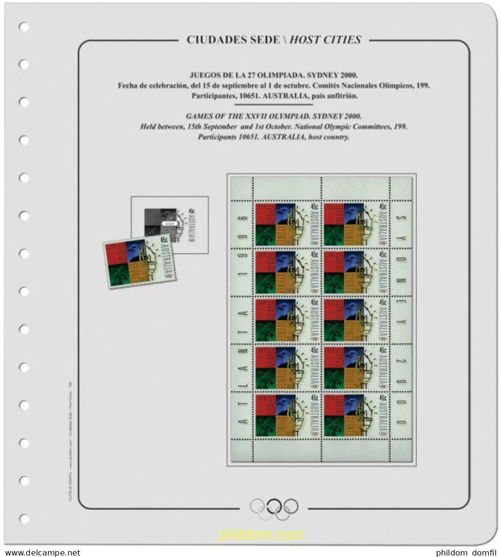 Suplemento Sedes Olimpicas Verano 27 Juegos Olimpiada De Sidney 2000. Montado - Ete 1896: Athènes