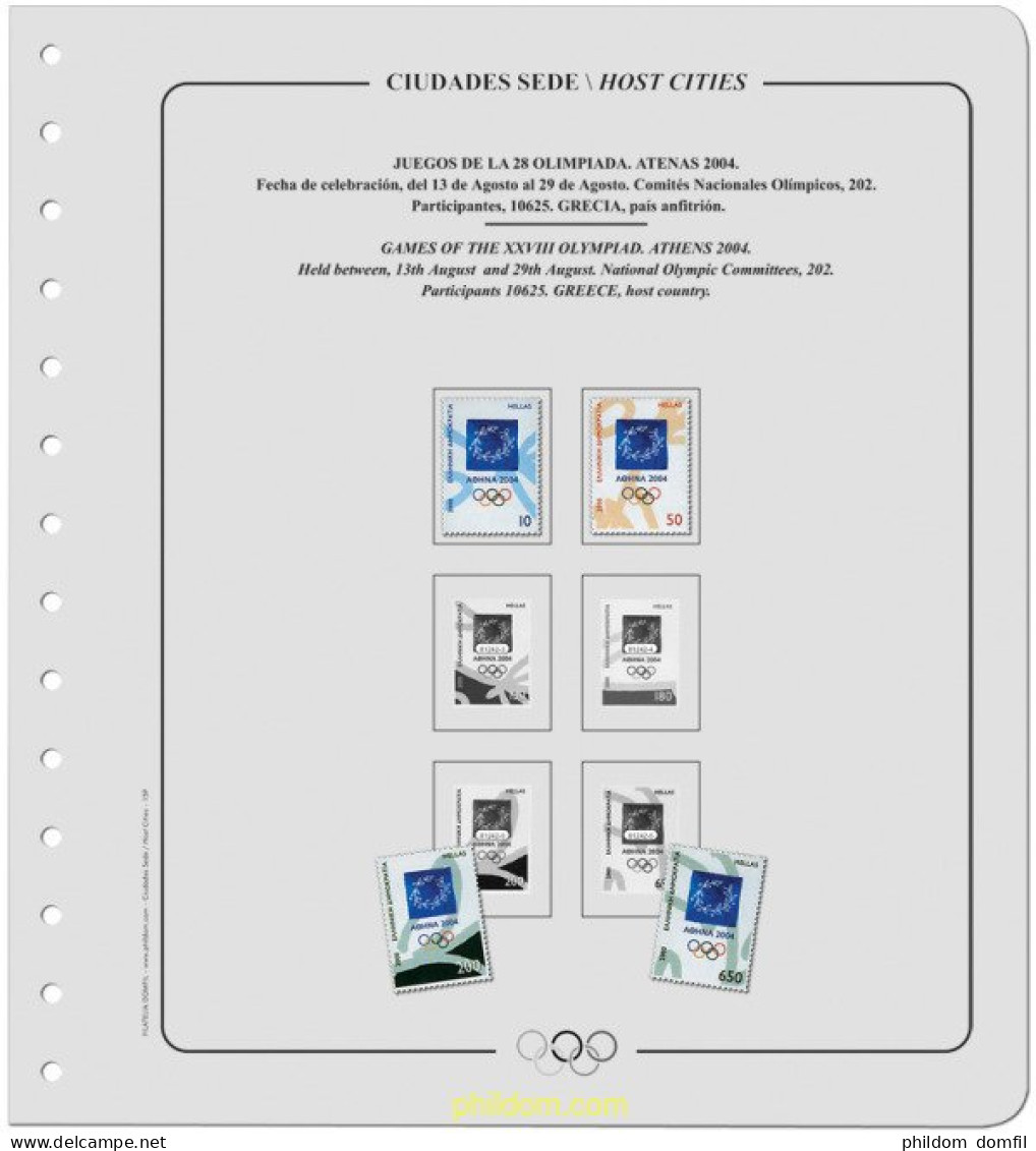 Suplemento Sedes Olimpicas Verano 28 Juegos Olimpiada Atenas 2004. Sin Montar - Summer 1900: Paris