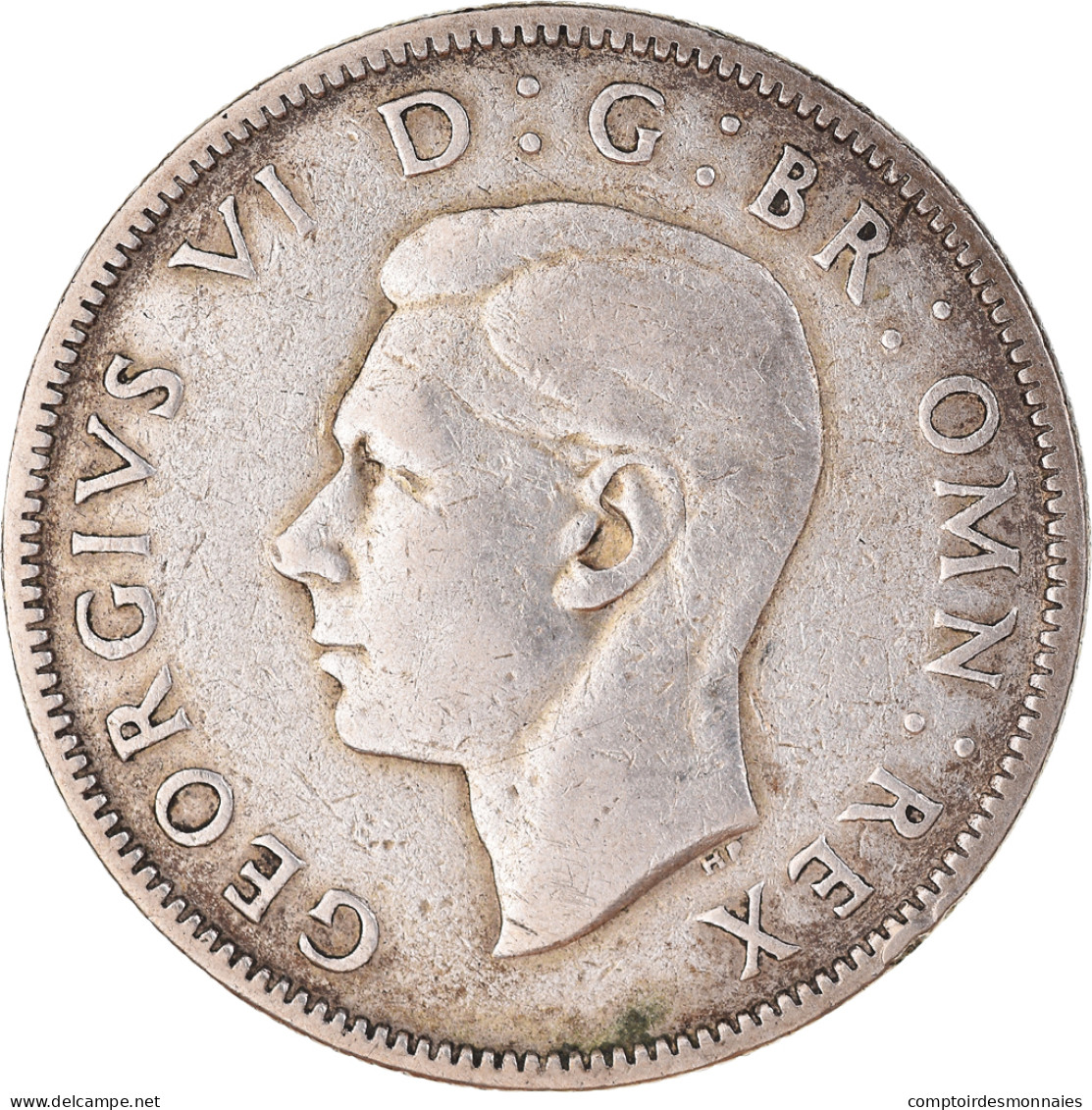 Monnaie, Grande-Bretagne, George VI, Florin, Two Shillings, 1945, TTB, Argent - J. 1 Florin / 2 Schillings