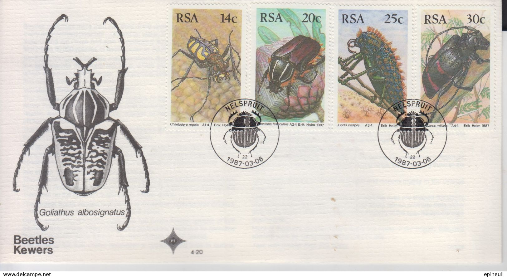 RSA 1987 FDC - Briefe U. Dokumente