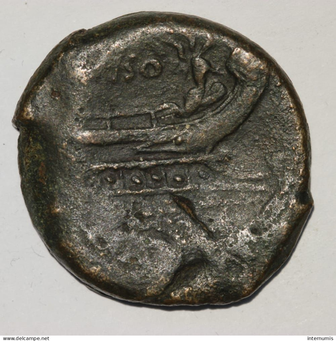 Fautée / Error Strike : Rome, CALPURNIUS (L. CALPURNIUS PISO), "As" - L. PISO / FVRGI, (c.89 BC), Bronze, TB+ (VF) - Röm. Republik (-280 / -27)