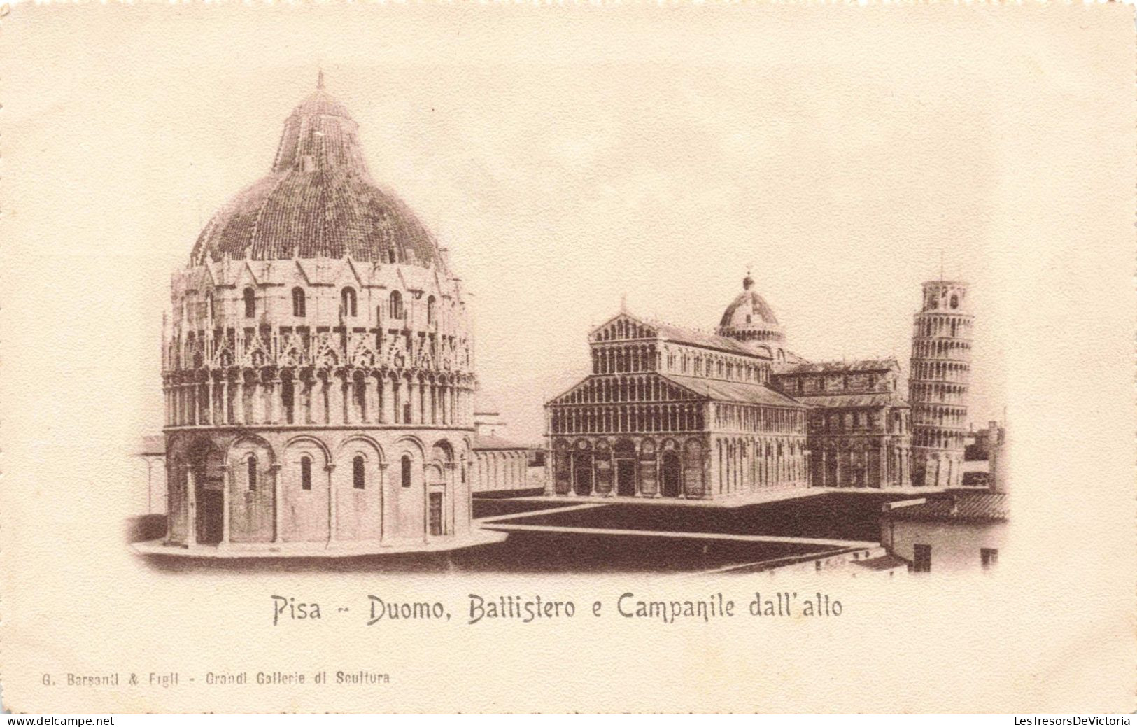 ITALIE - Pisa -  Cathédrale - Baptistère Et Clocher - Carte Postale Ancienne - Pisa