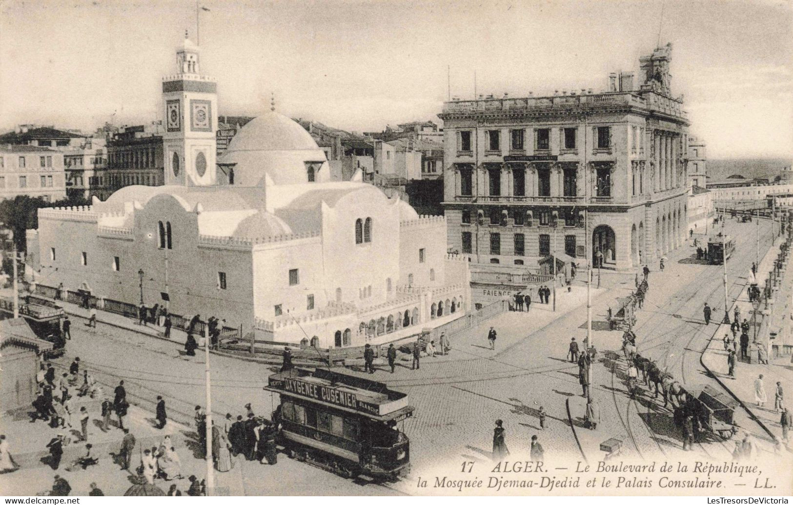 ALGERIE - Alger - Le Boulevard De La République La Mosquée Djemaa Djedid ... -Carte Postale Ancienne - Algeri