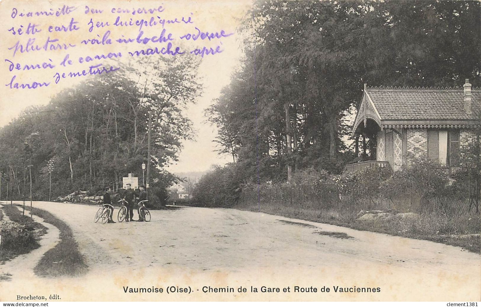 Vaumoise Chemin De La Gare Et Route De Vauciennes - Vaumoise
