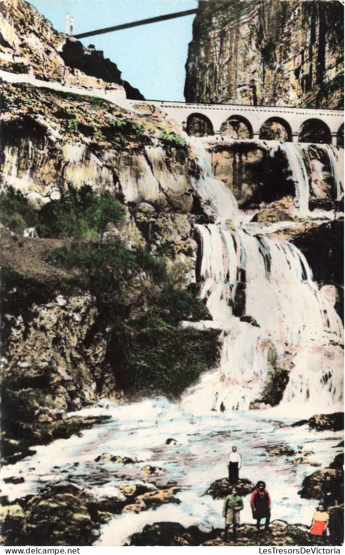 ALGERIE - Constantine - Les Chutes De L'Oued Rhummel - Colorisé - Carte Postale Ancienne - Constantine