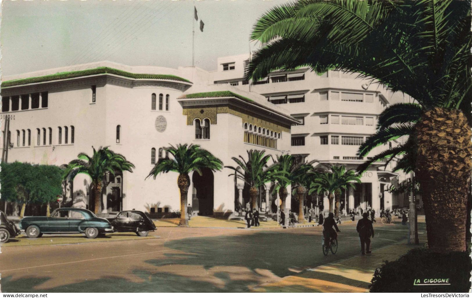 MAROC - Casablanca - La Poste - Colorisé - Carte Postale Ancienne - Casablanca