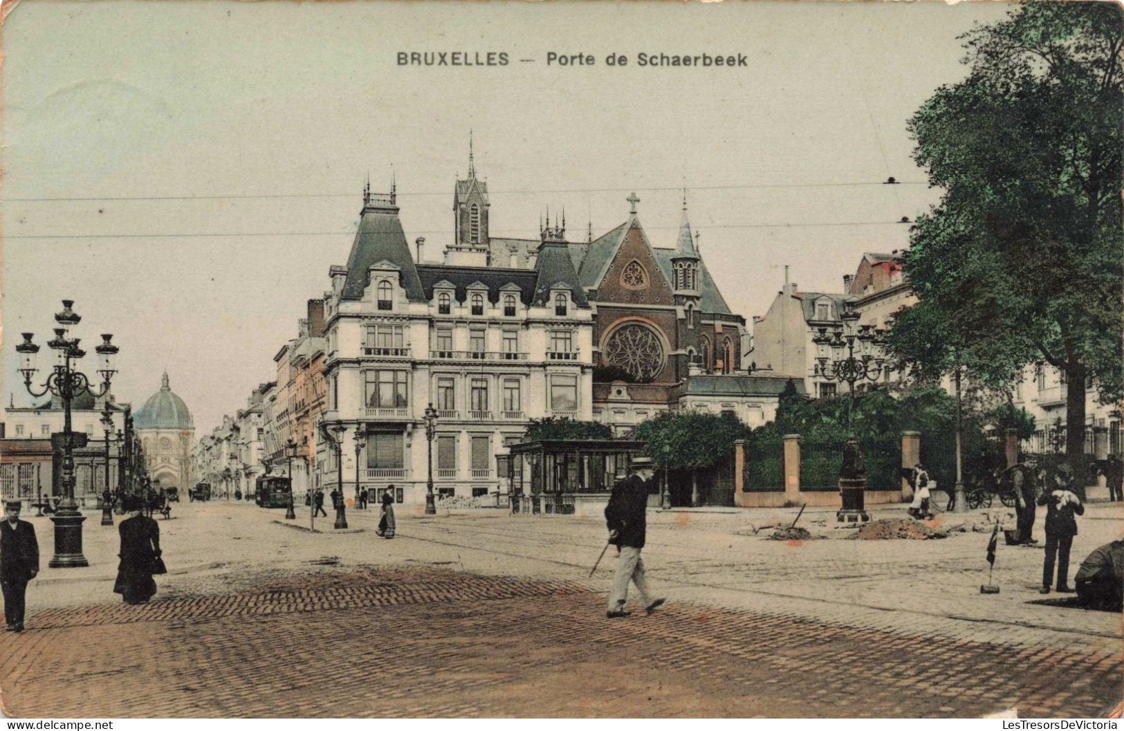 BELGIQUE - Bruxelles - Porte De Schaerbeek - Colorisé - Carte Postale Ancienne - Monumenti, Edifici