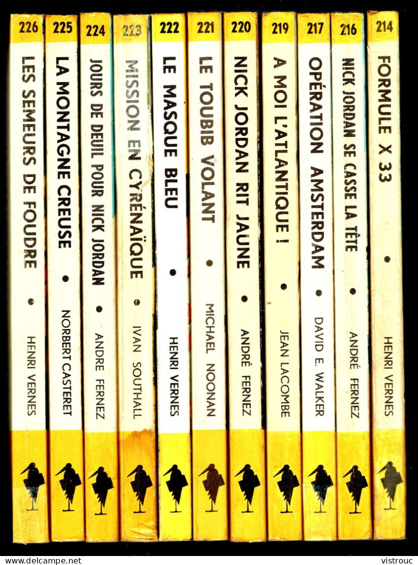 "Nick JORDAN Se Casse La Tête", Par André FERNEZ - MJ N° 216 - Espionnage - 1962. - Marabout Junior