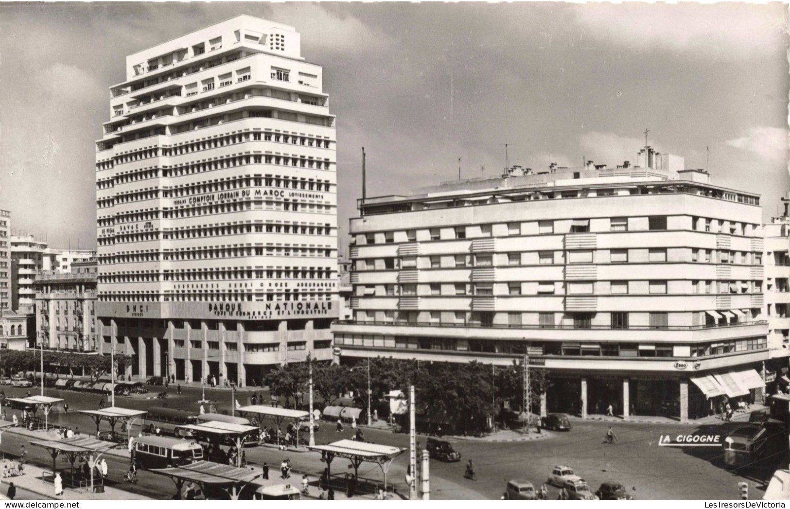 MAROC - Casablanca - Place De France - Carte Postale Ancienne - Casablanca