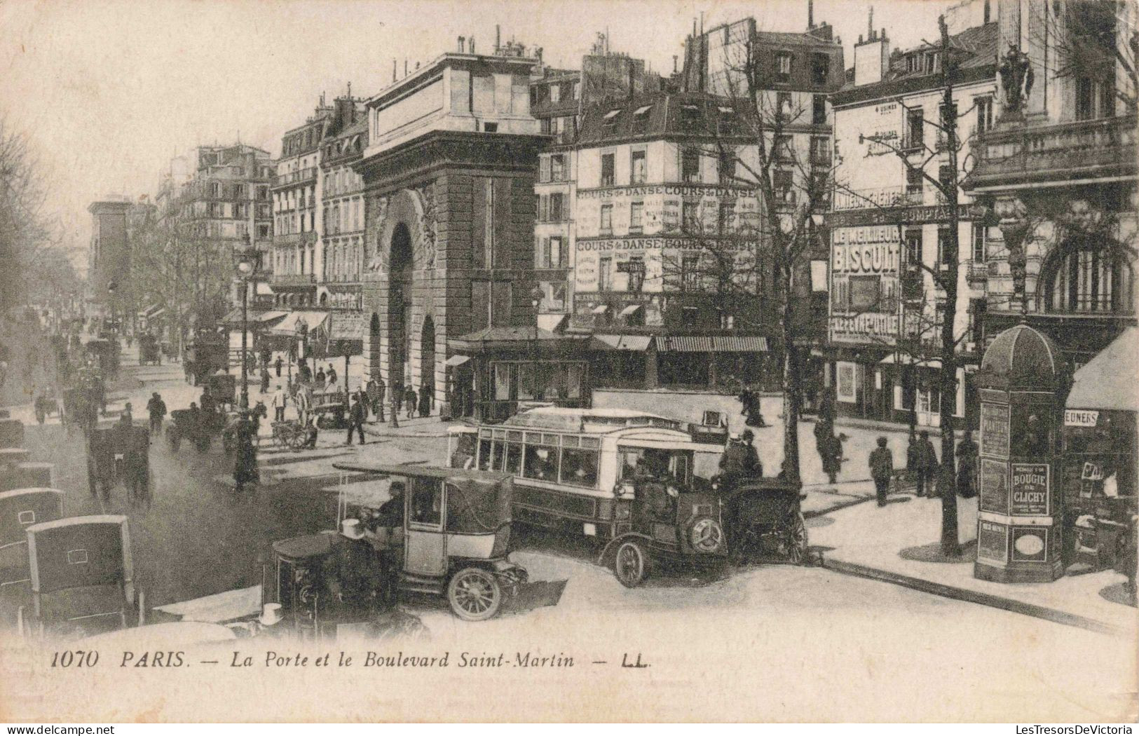 FRANCE - Paris (1er) - La Porte Et Le Boulevard Saint Martin - LL - Animé - Carte Postale Ancienne - Plätze