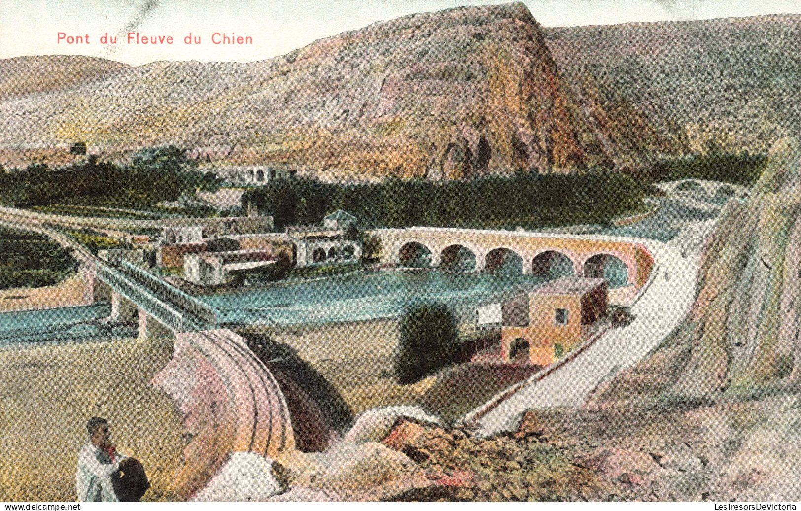 LIBAN - Pont Fleuve Du Chien - Colorisé - Carte Postale Ancienne - Lebanon