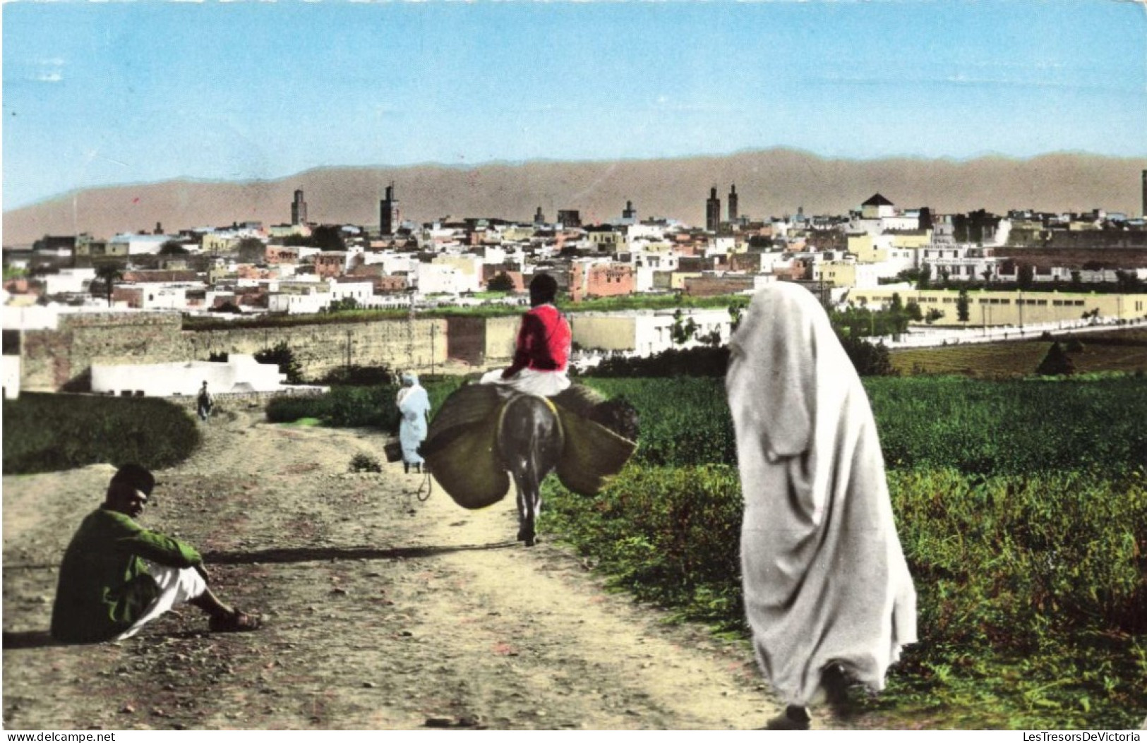 MAROC - Meknès - Vue Générale De La Ville Ancienne - Colorisé - Carte Postale Ancienne - Meknès