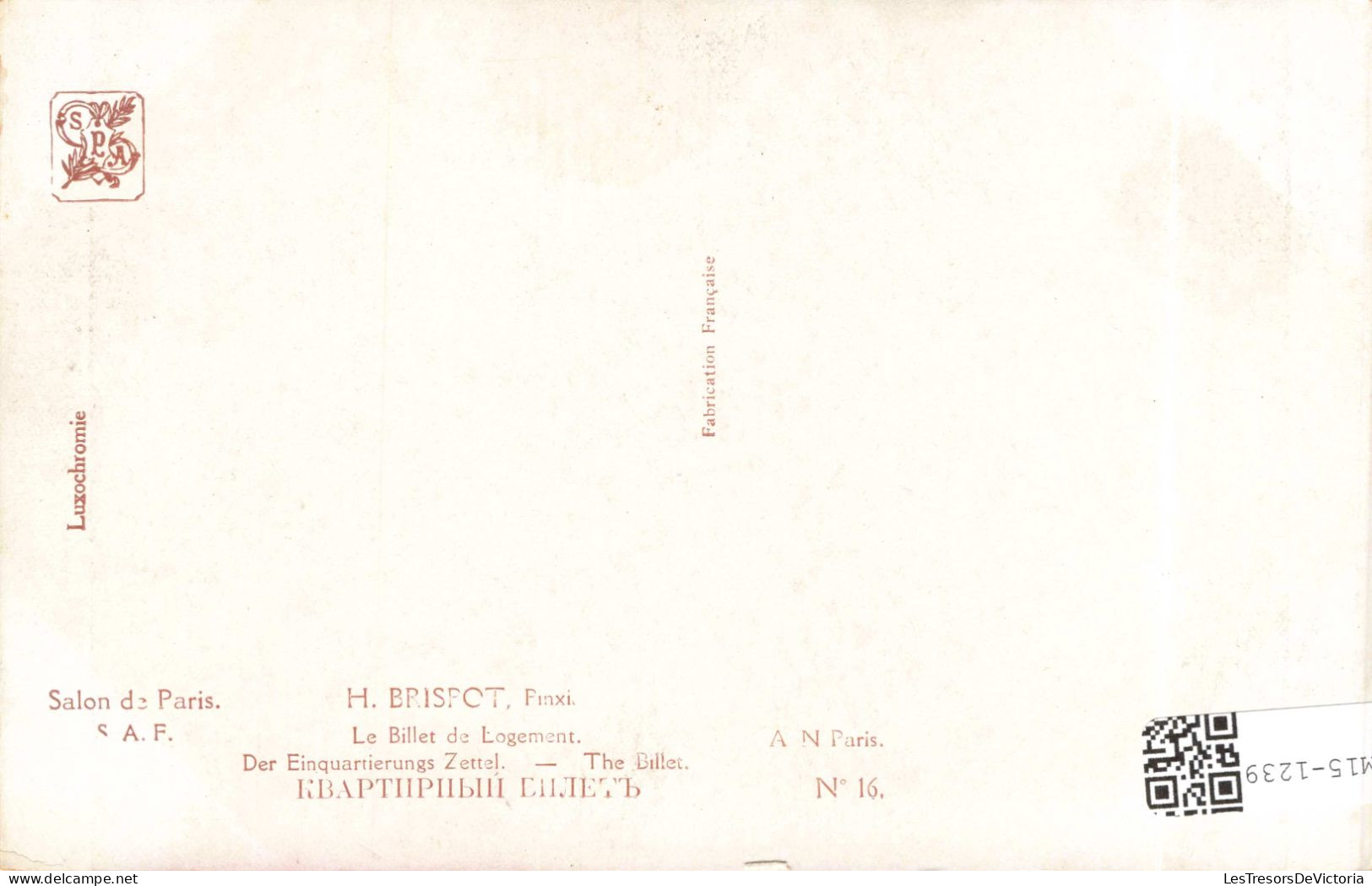 [-10%] RELIGION - Christianisme - H Brispot - Cardinal - Le Billet De Logement - Colorisé - Carte Postale Ancienne - Gemälde, Glasmalereien & Statuen