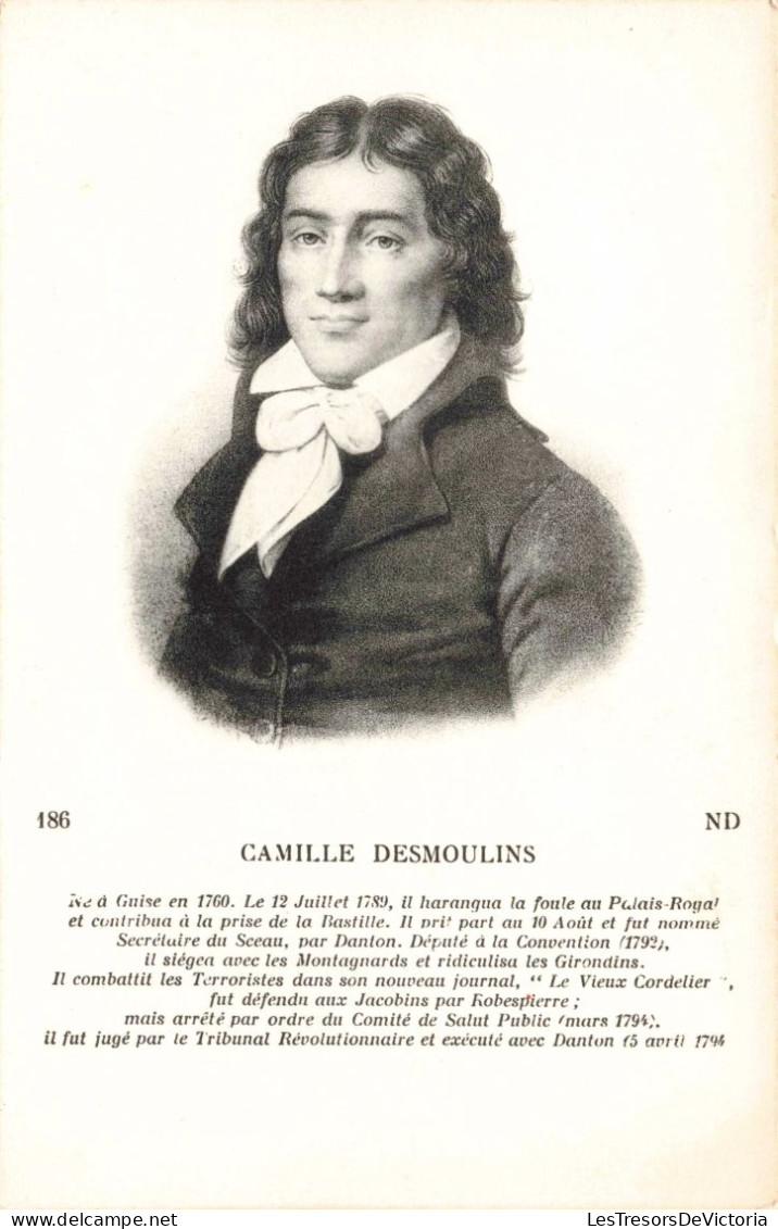 CELEBRITE - Homme De Lettres Et Avocat - Camille Desmoulins - Carte Postale Ancienne - Historical Famous People