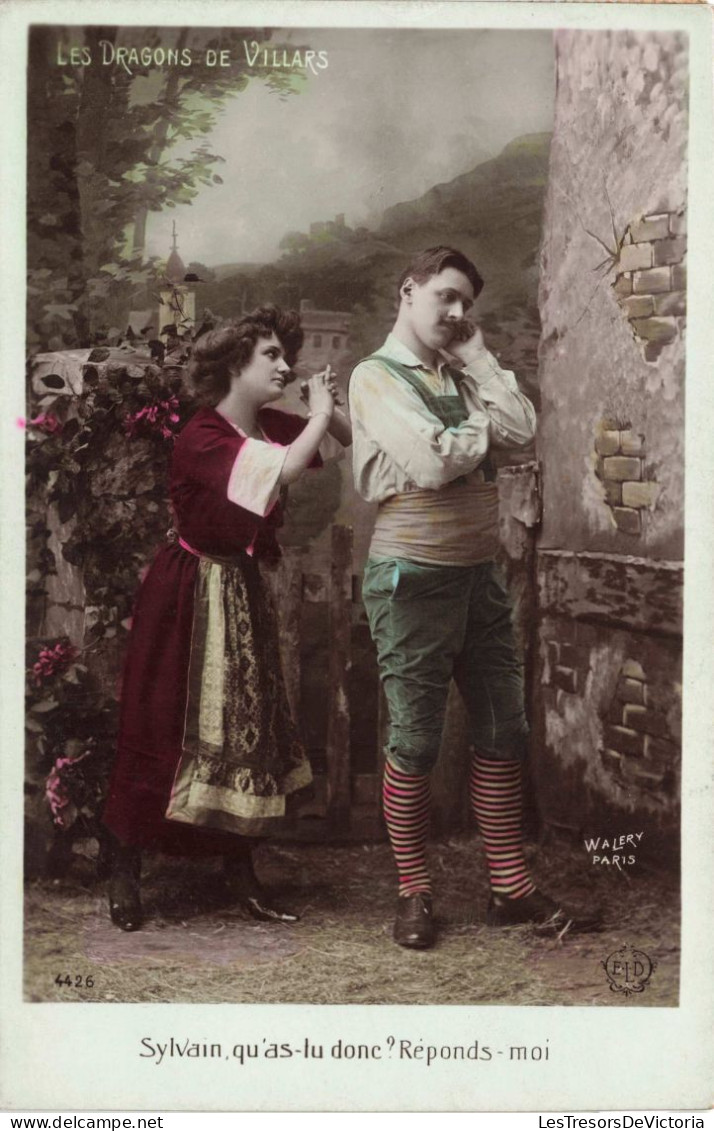 SPECTACLE - Sylvains Qu'as Tu Donc ? Réponds Moi - Tour - Déguisement - Colorisé - Carte Postale Ancienne - Teatro