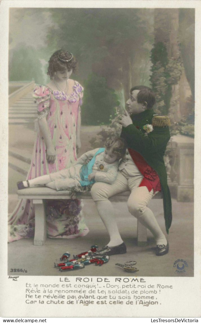 COUPLE - Le Roi De Rome - Un Homme Courtisan Une Dame - Colorisé - Carte Postale Ancienne - Paare