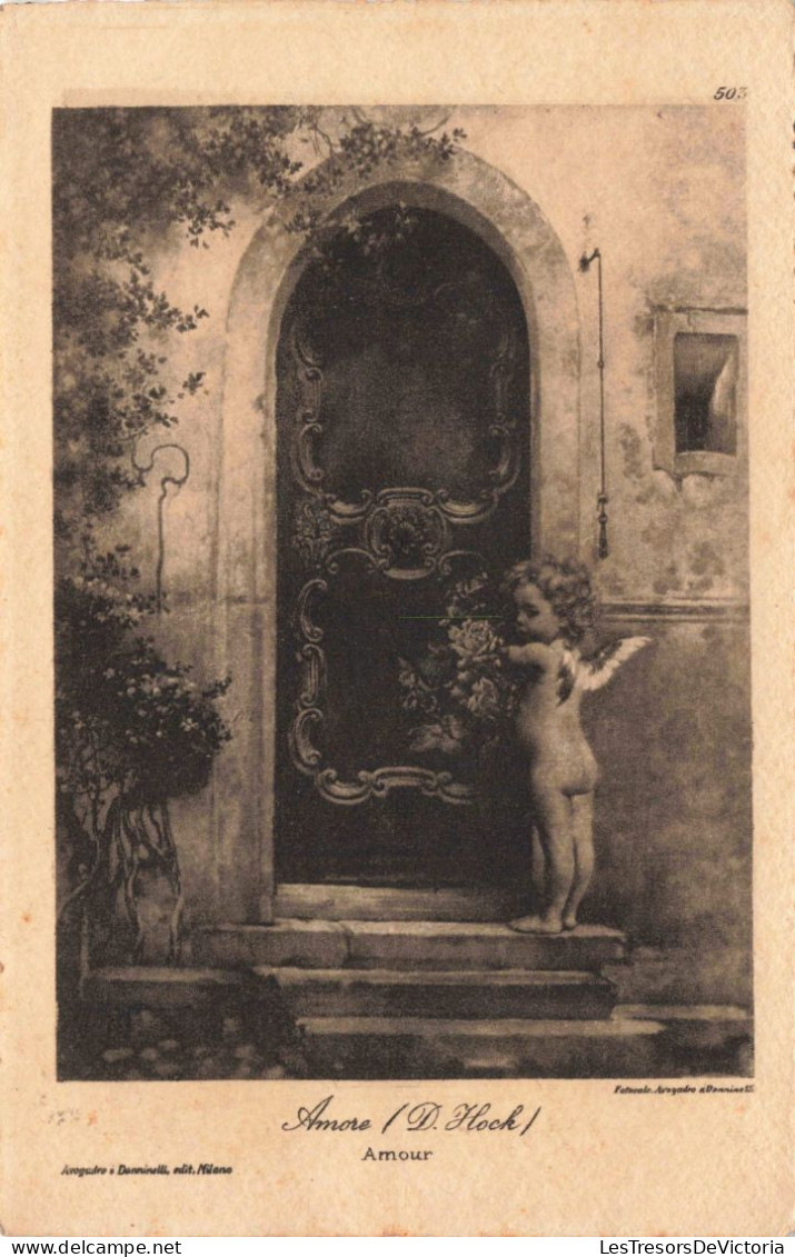 ANGES - Amour - Amore (D Hock) - Carte Postale Ancienne - Anges