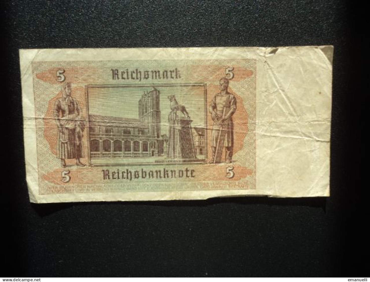 ALLEMAGNE : 5 REICHSMARK   1.8.1942    C.A. 179a, *  / P 186a **     TTB *** - 5 Reichsmark