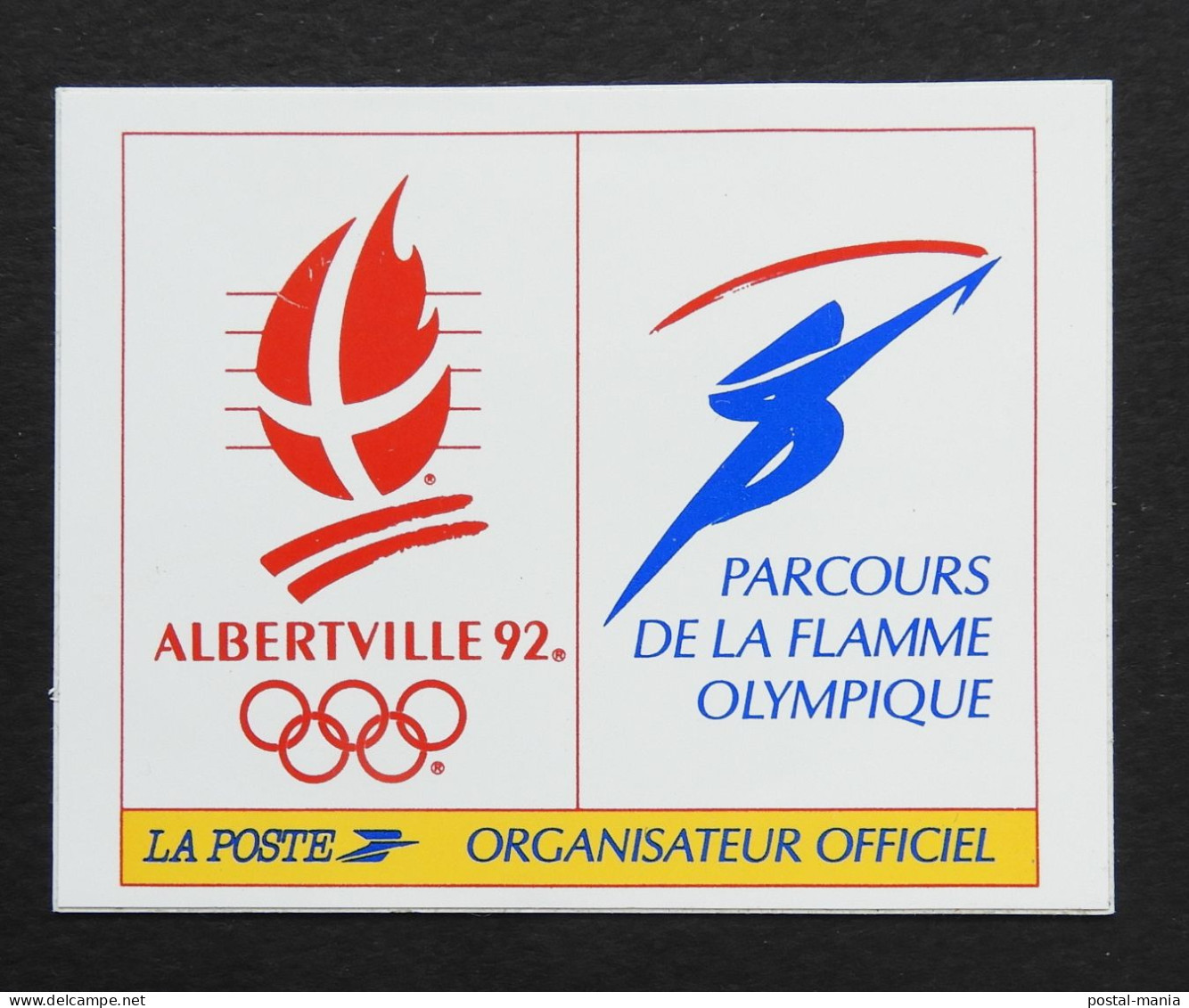 Autocollant Jeux Olympiques Albertville 92 La Poste // B-6 - Sonstige & Ohne Zuordnung