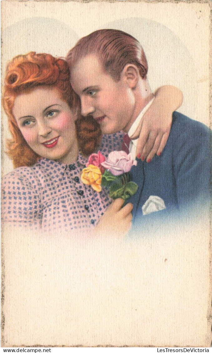 ARTS - Peintures Et Tableaux - Portrait D'un Couple - Carte Postale Ancienne - Paintings