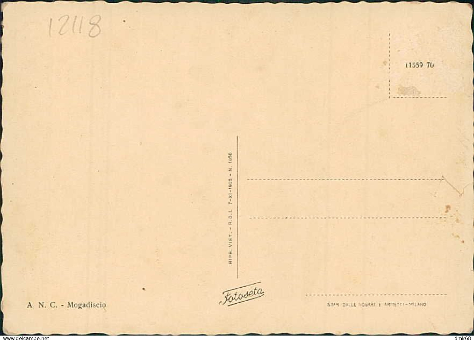 SOMALIA - AFRICA ORIENTALE ITALIANA - MIGIURTINIA - INDIGENI AL POZZO / NATIVES AT THE WELL - EDIT A.N.C. 1930s (12118) - Somalie