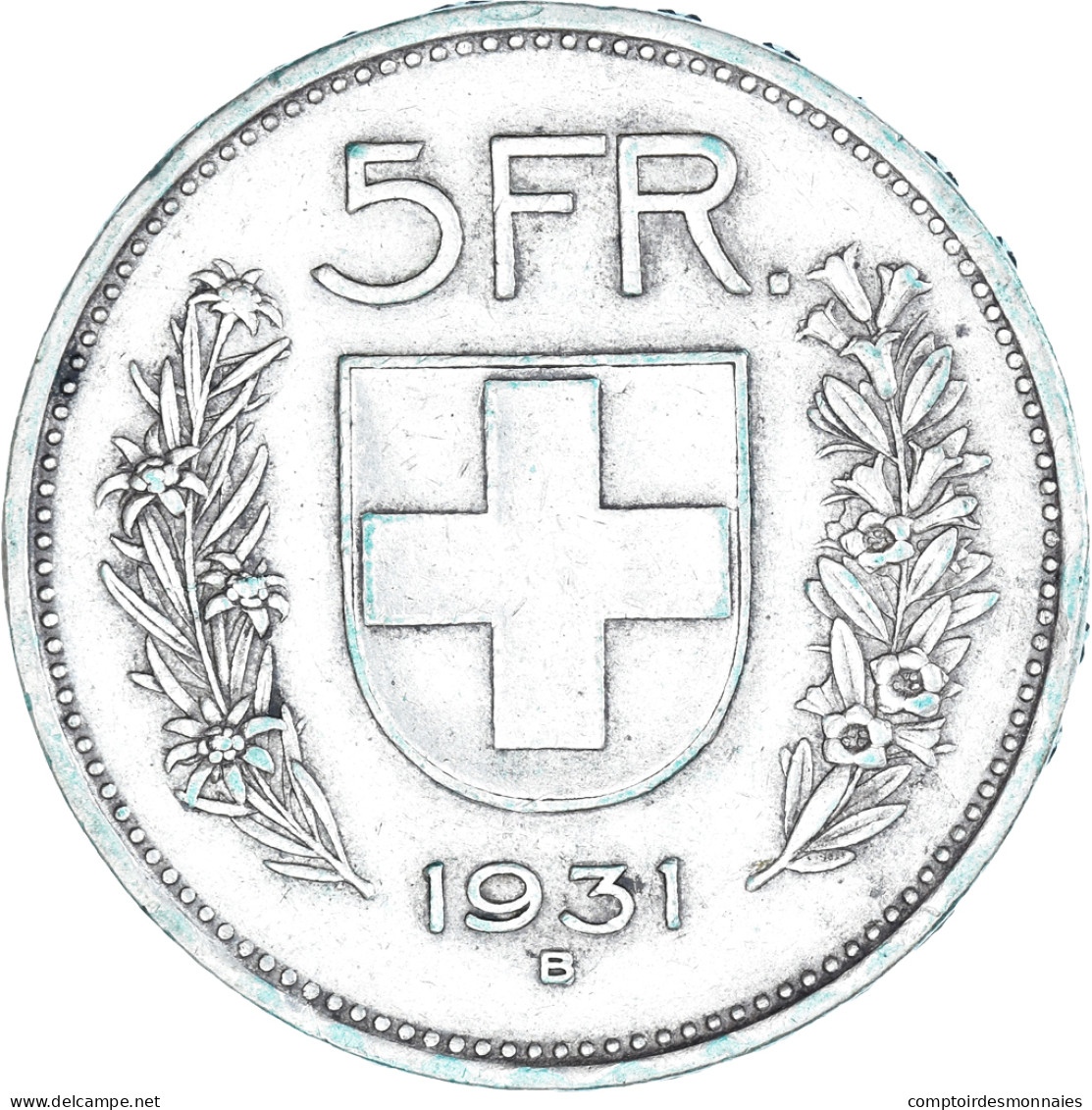 Monnaie, Suisse, 5 Francs, 1931, Bern, TTB, Argent, KM:40 - Altri & Non Classificati