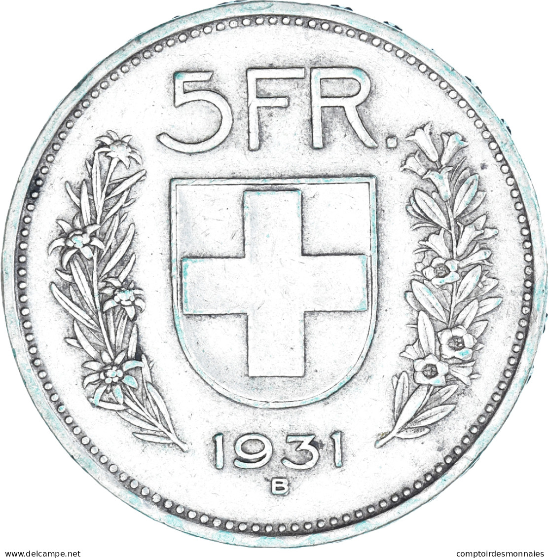 Monnaie, Suisse, 5 Francs, 1931, Bern, TTB, Argent, KM:40 - Autres & Non Classés