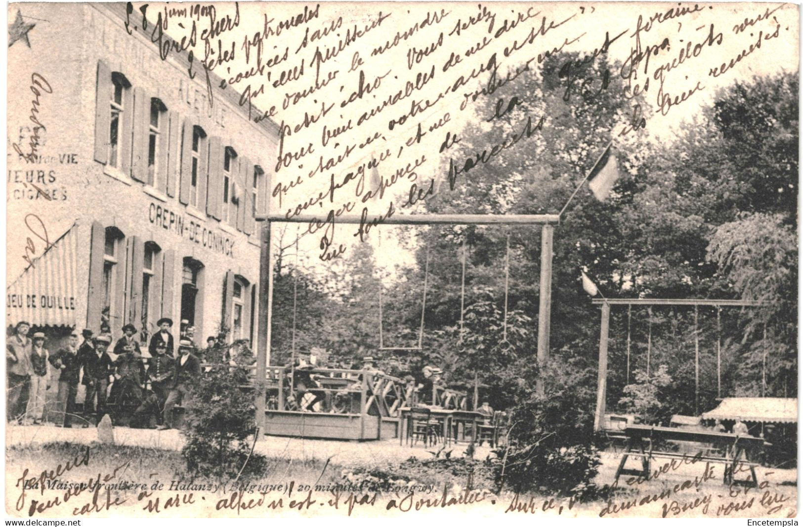 CPA Carte Postale Belgique  Halanzy  Maison Frontière 1904  VM72712ok - Aubange