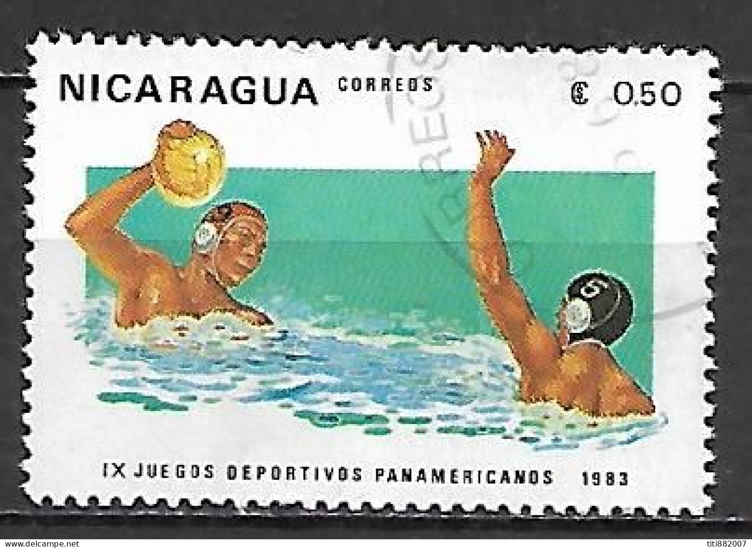 NICARAGUA     -     1983.     WATER -  POLO   .   Oblitéré - Wasserball