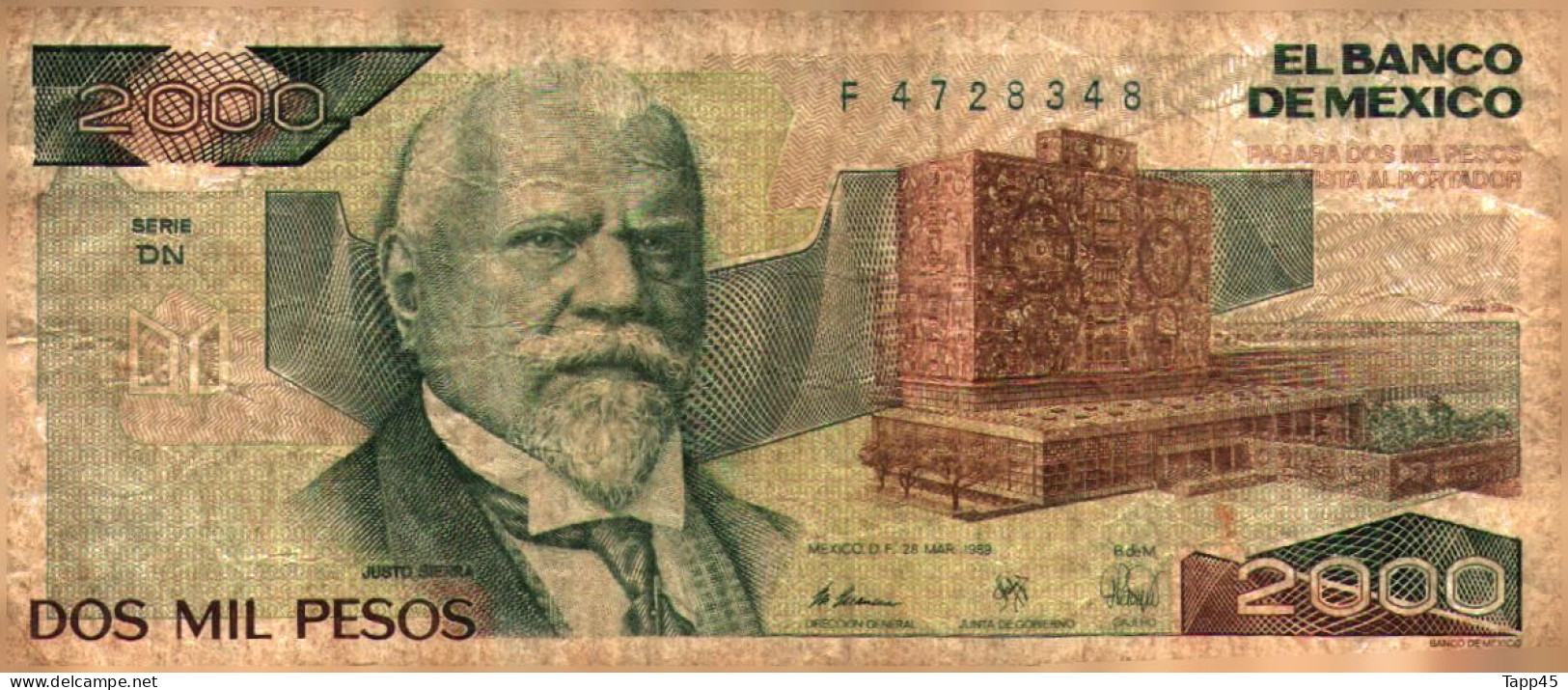 Billet  >  Mexique  >	2000	Pesos  > C 04 - Mexique