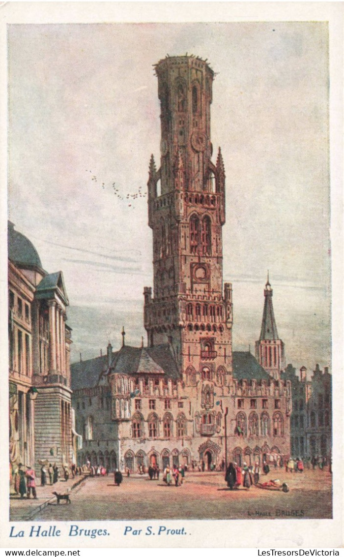 BELGIQUE -  La Halle Bruges - Animé - Colorisé - Carte Postale Ancienne - Brugge