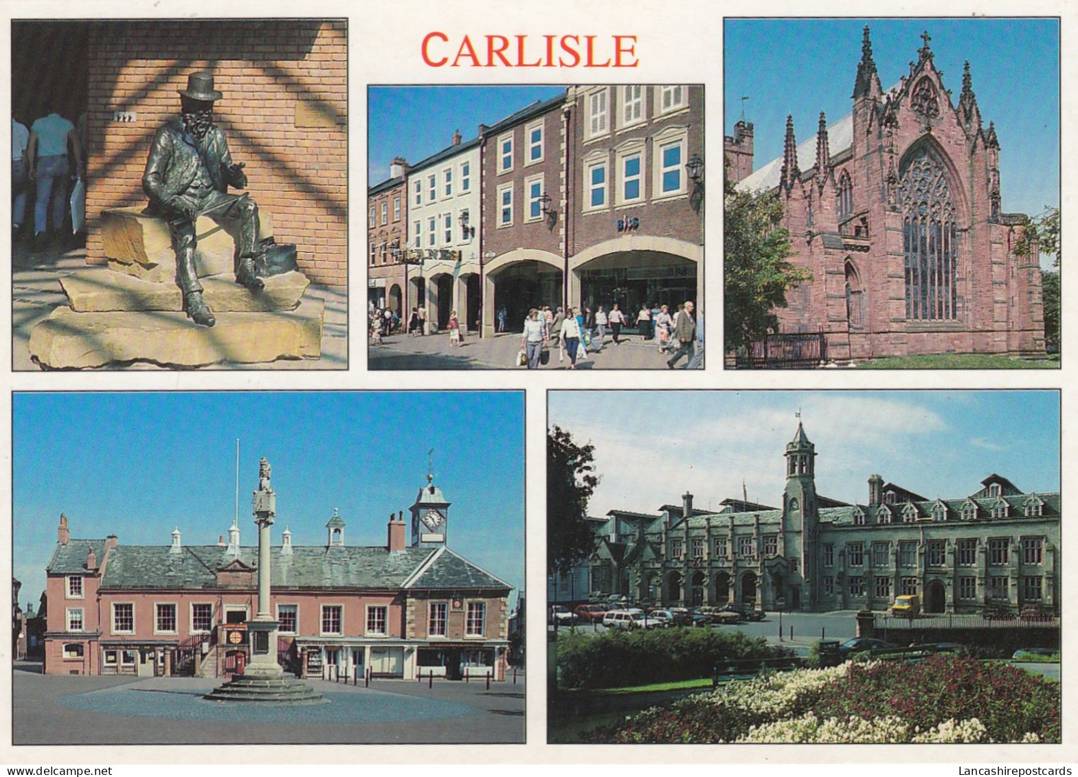 Postcard Carlisle Multiview My Ref B26252 - Carlisle