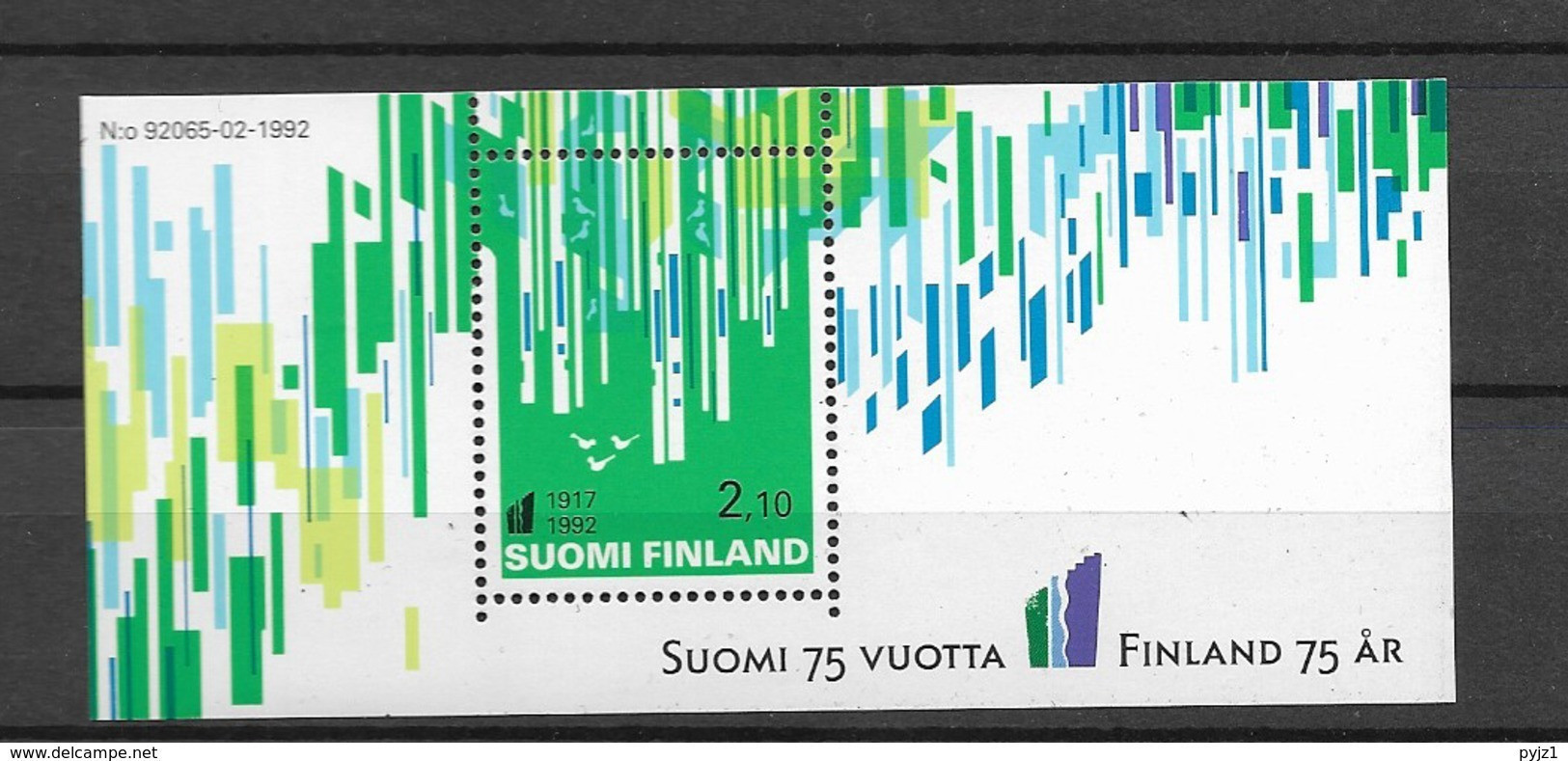 1992 MNH Finland Block 9 - Blocks & Kleinbögen