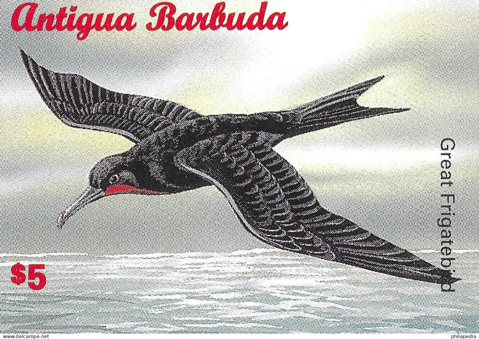 Antigua & Barbuda Oiseaux Frégate Non Dentelé Birds Terns Imperf Proof Vögel Möwen Ungezähnt Aves Uccelli ** 1996 60€ - Pelicans